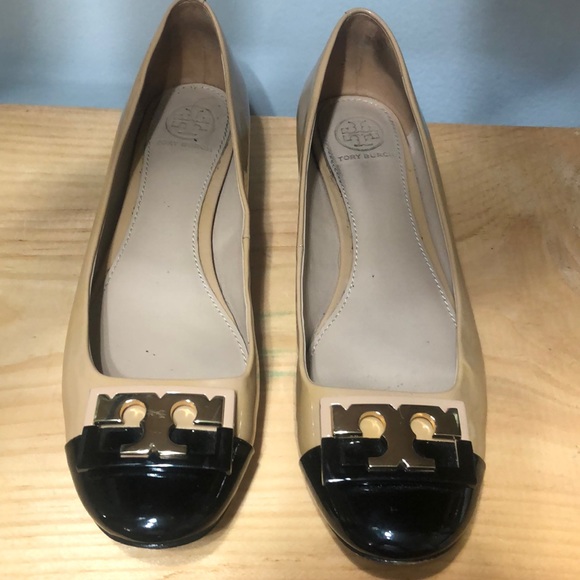 TORY BURCH color block leather pumps. Size 7 - Picture 4 of 7